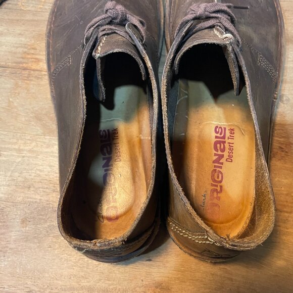 Retro Clarks Originals Desert Trek in brown beeswax leather. 11.5 - Picture 5 of 7